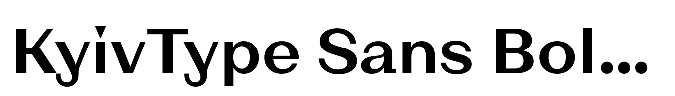 KyivType Sans Bold2